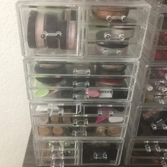 Unique Home Makeup 4piece Stackable Acrylic Drawer Storage